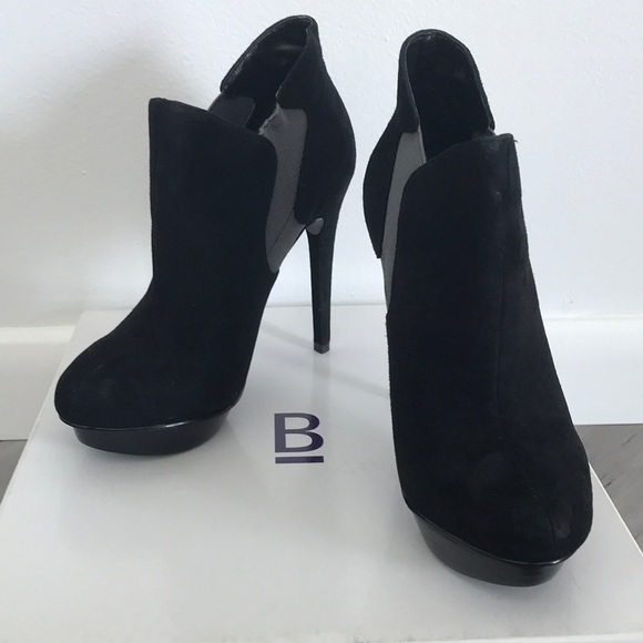 Bakers Elizabeth Black Suede Booties - Picture 1 of 5